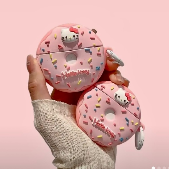 hello kitty apple AirPod pros donut charging case - Picture 2 of 6